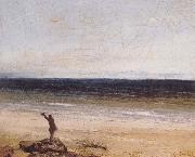 Gustave Courbet The Sea at Palavas painting